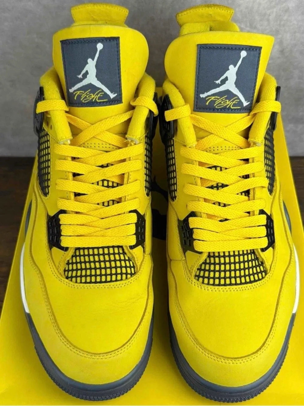 Air Jordan 4 Retro Lightning 2021 Size 13 CT8527-700 Yellow Men’s Shoes OG Rare